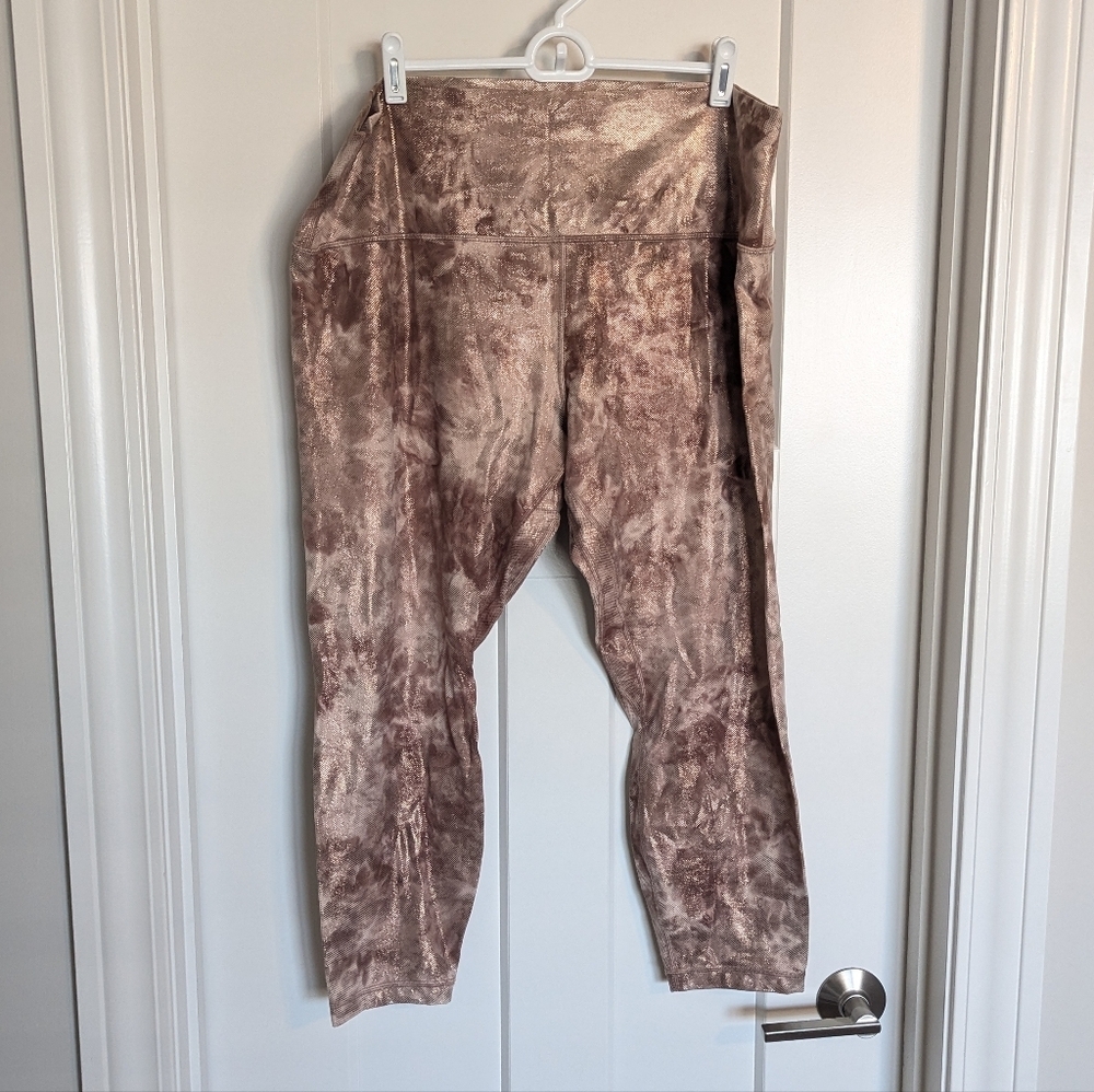 Lululemon High Rise 25" Shine Align Leggings sz 20